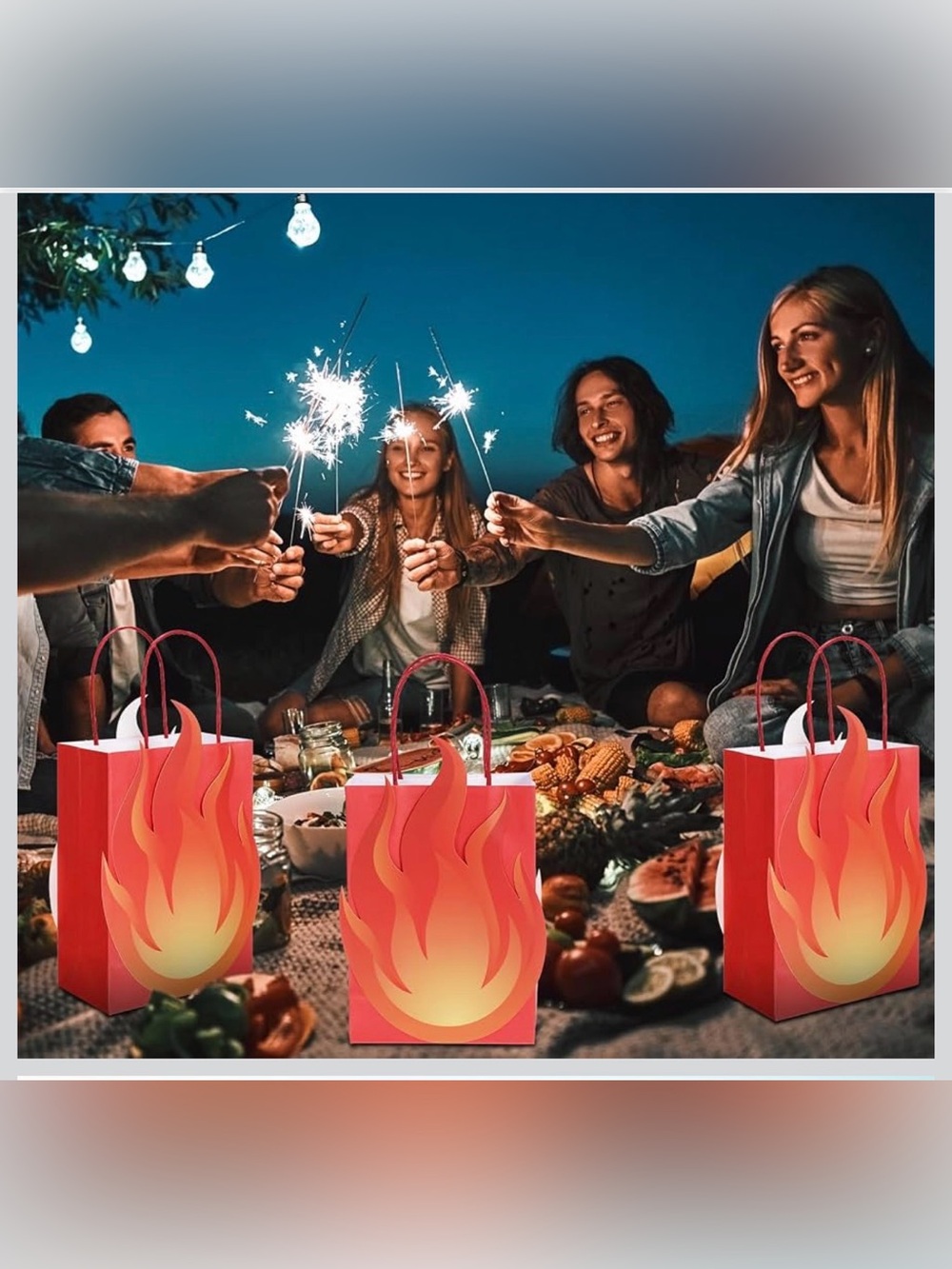 🔥 BRAND NEW – Kolldenn 24-Pack Flame Party Favor Bags |🔥 Camping / birthday